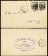 1894 (26 Feb) Isaacs Envelope To Mafeking, Bearing 1891 2d (2, One With Damaged Corner), Tied By Smudge '676' Barred Num - Otros & Sin Clasificación