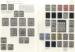 1885-1921 Collection On Pages Incl. SG.1/3a M (plus The Three Vals O/pt SPECIMEN, The 2/6d On Blued Paper), SG.3 (blued - Altri & Non Classificati