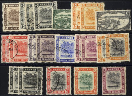 1947-51 New Values Wmk SCA Set With All Perf Types, SG.79/92, Cat. £245 (22) - Otros & Sin Clasificación