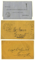 1858 & 1861 Toronto Envelopes (2) With Different '½' H/stamps For The Half Penny Circulars Rate And An 1861 Montreal Unp - Other & Unclassified