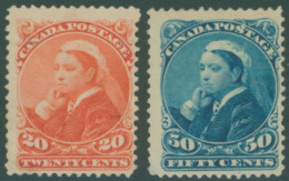 1893 20c Vermilion & 50c Blue, Large Part O.g, Centred Low To Right, SG.115/6, Cat. £525 (2) - Autres & Non Classés