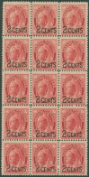 1899 2c On 3c Carmine, Fresh UM Block Of Fifteen, SG.171, Cat. £330+ - Other & Unclassified