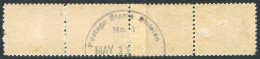 1915 Experimental Coil Stamps Vertical Coil Join Strip Of Four, B/stamped Type A Over Paste-up, Top Stamp In Strip With  - Autres & Non Classés