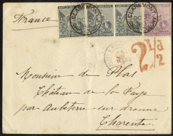 1883 (31 Oct) Envelope To Chartres, France, Bearing ½d (3) & 6d, Cancelled By 'CLAREMONT/CAPE COLONY' C.d.s, Showing Red - Altri & Non Classificati