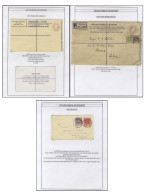 KGV Postal Stationery Collection, Written Up On Display Leaves, Incl. Cards, Envelopes, Reply Cards, Registered Envelope - Andere & Zonder Classificatie