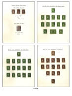 1857-1951 M & U Collection In Rapkin 'Specialist' Album Incl. Imperfs With 1857 6d (3), 1867-64 ½d, 1857-59 1d (26), 2d  - Other & Unclassified