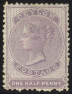 1857-64 P.12½ ½d Dull Mauve On Glazed Paper, Large Part O.g, SG.18. (1) Cat. £225 - Other & Unclassified