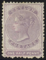 1857-64 P.12½ ½d Dull Mauve On Glazed Paper, Large Part O.g, SG.18. (1) Cat. £225 - Autres & Non Classés