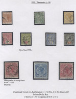 1882-98 M & U Collection On Leaves, Incl. 1882 16c M & U, 20c M (single & Block Of Four) U (2), 1885 Surcharge Range, 18 - Andere & Zonder Classificatie