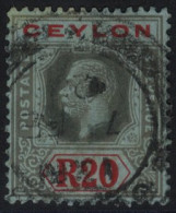 1921-32 MSCA 20r Black & Red/blue, Good U, SG.357. (1) Cat. £400 - Autres & Non Classés