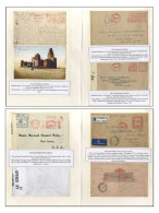 METER MARKS 1927-2000+ Range Of 45 Covers & 47 Pieces Showing Single & Multi Impressions, Destinations Incl. UK, USA, So - Andere & Zonder Classificatie