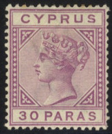 1892-94 Die II CCA 30pa Mauve Showing The 'damaged US' Variety, Fine M (couple Of Toned Perfs), SG.32a. (1) Cat. £350 - Other & Unclassified