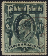 1904 CCA 3s Deep Green, VFU With Brown C.d.s, Heitz F4E, SG.49b. (1) - Andere & Zonder Classificatie