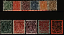 1912-20 MCCA Set, Fine M, SG.60/9, Cat. £1000 (11) - Otros & Sin Clasificación