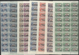 SOUTH ORKNEYS 1944 Optd Set In ½ Sheets Of Thirty (3x 10) With Full Margins, All C.t.o With 'South Orkneys/12th Feb 1945 - Andere & Zonder Classificatie