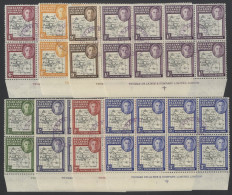 1946 Thick Map Set, Each Lower Marginal Blocks Of Eight, Each Showing DLR Marginal Inscription And Each Block Incl. The  - Other & Unclassified
