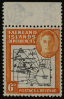 1946 Thick Map 6d, Marginal UM Incl. 'missing I' Variety. (1) SG.G6b, Cat. £250 - Other & Unclassified