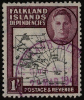 1946 Thick Map 1s Showing 'South Poke' Variety, VFU, SG.G8c. (1) Cat. £300 - Sonstige & Ohne Zuordnung