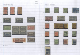 Railway Stamps: 1892-1961 M & U Collection On Leaves Incl. 1892 10c Imperf & Perf U, 25c Perf M, 1901 5c (single & Block - Other & Unclassified