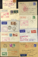 C1939-50 Airmail Covers Incl. Group Of Internal Flights Mainly With Special Cachets (15), WWII And Later To Foreign Dest - Otros & Sin Clasificación