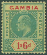 1902-05 CCA 1/6d Green & Carmine/yellow Showing The 'dented Frame' Variety M, SG.53a, Cat. £400 (1) - Other & Unclassified