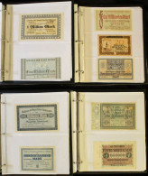 Notgeld Collection Of Over 300 Notes Displayed In Four Albums With Slip Cases, Predominantly Larger Format Types, Many S - Andere & Zonder Classificatie