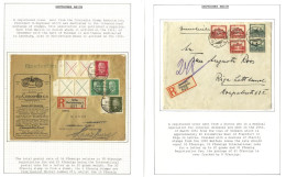 WEIMAR Inter-war Covers & Cards Incl. Inflation Items (5), Good Range Of Ebert & Hindenburg Frankings, Two 'nothilfe' Co - Autres & Non Classés