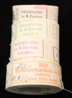 1922-23 Coil Stamps In Sealed Rolls Of 500 With Labels, Tied As Originally Sent Out From Printer Comprising 1922 3m (Mi. - Andere & Zonder Classificatie