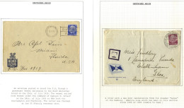 THIRD REICH Maritime: 1930s Trio Of NDL/HAPAG Covers To USA Or UK With Special Cancels; Also An Interesting Group Of Pho - Otros & Sin Clasificación