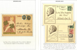 THIRD REICH Postal Stationery Cards: Good Range Of U & Unused Stationery Cards Incl. Defin & Commem Types, Written Up On - Autres & Non Classés