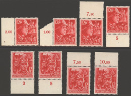 1945 12th Anniv Of Third SS Troopers UM Marginal Sets (4), SG.897/8, Cat. £440 - Otros & Sin Clasificación