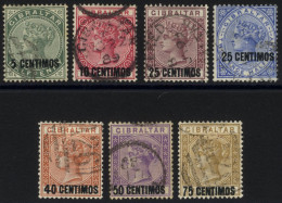 1889 Surcharge Set, Complete FU, SG.15/21, Cat. £275 (7) - Otros & Sin Clasificación