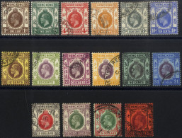 1912-28 MCCA Set (excl. 25c) Type B, Cat. £700 (16) - Andere & Zonder Classificatie