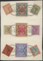 1882 3a, 4a, 6a, 8a & 12r, Also 1892 1r & 1895 2p, 3p & 5p On Piece, Tied 'Coronation Durbar 1 JA 03 Central Head Office - Other & Unclassified