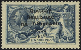 1922 Dollard Seahorse 10s Dull Grey Blue, M (hinge Remnants), SG.21, Cat. £180. - Other & Unclassified
