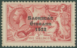 1927-28 5s Rose Red Showing The 'circumflex Accent Over A' Variety, M (tiny Mark In Right Margin), SG.87a, Cat. £425 (1) - Other & Unclassified