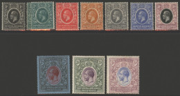 EAST AFRICA & UGANDA 1921 MSCA Set, M (3r & 5r Centred Low To Left), SG.65/74. (11) Cat. £450 - Other & Unclassified