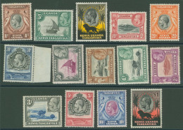 K.U.T 1935-37 Pictorial Defin Set, M (small Mark Lower Corner On Reverse Of £1), SG.110/123, Cat. £475 - Other & Unclassified