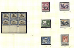 K.U.T 1935-63 M & U Collection On Leaves Incl. 1935 Jubilee Set M & FU, 1941 Set In Pairs M & FU, 70c On 1s Marginal Blo - Andere & Zonder Classificatie