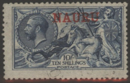1916 DLR O/pt 10s Pale Blue, U With Very Light C.d.s, Centred To Right, SG.23, Cat. £350. - Andere & Zonder Classificatie