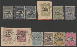 1918 NW Pacific O/pt Set To 10s, FU (12 Vals) With Both 2½d, 3d & 6d Issues, SG.106/17, Cat. £700+ - Andere & Zonder Classificatie