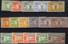 FRENCH 1913 Set, M (some Toning), 5f With Gum Creasing, SG.F22/32, 1938 Postage Due Set UM, SG.FD63/69. (16) Cat. £260. - Andere & Zonder Classificatie