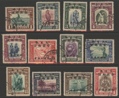 1944 Japanese Occupation O/pt Set To  (13 Vals) FU, SG.J20/32, Cat. £450. - Andere & Zonder Classificatie
