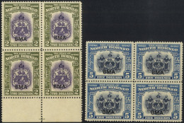 1945  & , Each UM Block Of Four, Gum Lightly Toned, SG.333/4, Cat. £480++ - Andere & Zonder Classificatie