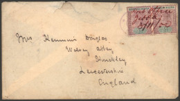 1900 Envelope To England With A Pair Of ½d's Cancelled By A Red M/s 'Post Office/Jebba/3/11/00,' An Indistinct Oval Loko - Sonstige & Ohne Zuordnung