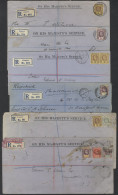 1911-15 Six Long Envelopes All Sent Registered From Zungeru, Two To England, One Each To Austria, USA & France. Various  - Sonstige & Ohne Zuordnung