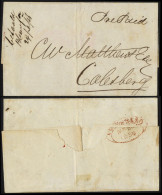 1856 (24 Mar) Entire From Bloemfontein To Colesburg, Marked 'PrePaid' And With M/s 'betaald Bloemftn 24/3/56' At Left, A - Other & Unclassified