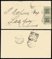 1900 (Nov) Envelope To Lady Grey, Bearing Orange River Colony ½d Vertical Pair, Tied By Intaglio 'ROUXVILLE/O.R.C,' Mail - Andere & Zonder Classificatie