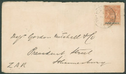 1895 (15 Nov) Envelope To Johannesburg, Bearing 1892-94 4d Tied By Light 'BULAWAYO/RHODESIA' C.d.s. And Showing Arrival  - Otros & Sin Clasificación