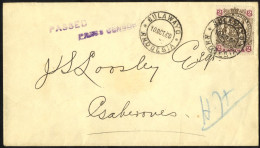 1900 (10 Oct) Envelope To Gaberones, Bearing 1897 Large Arms 2d, Tied By 'BULAWAYO/RHODESIA, Double-ring D/stamp With An - Andere & Zonder Classificatie